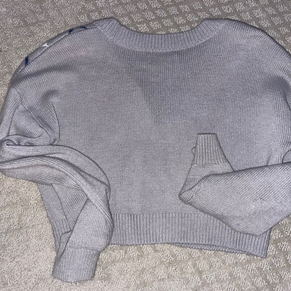 argyle cropped cardigan - Picture 3 of 3